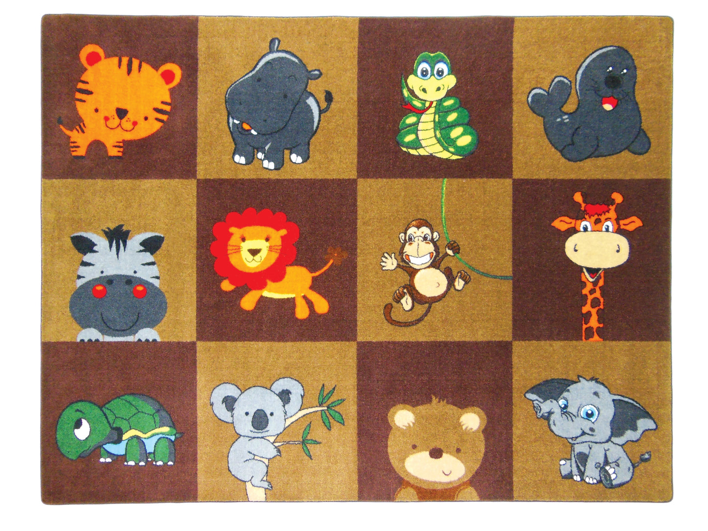My Zoo Baby Earth Tone 6'6"x8'4"