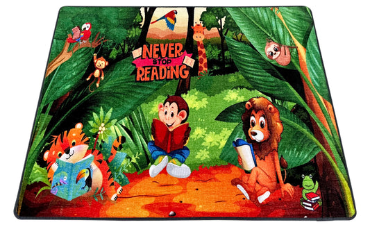 Never Stop Reading 4'4"x5'6" or 6'6"x8'4"
